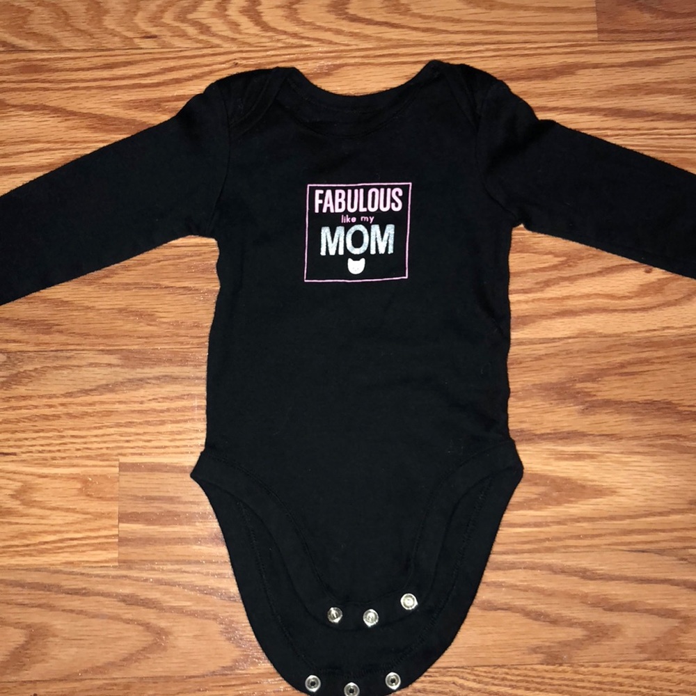 Fabulous like mom long sleeve onesie
